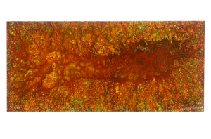 The Coy (Glowing Sea) By Haythem Raslan (Size: 38×90, Mixed Medium on Canvas)