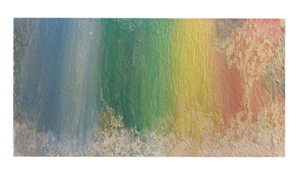 The Rainbow By Haythem Raslan (Size: 80×40, Mixed Medium on Canvas)